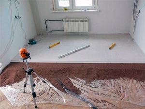 Сухая стяжка пола