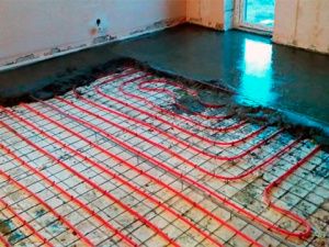 Стяжка тёплого пола