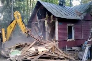 Снос дачного дома