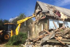 Снос частного дома