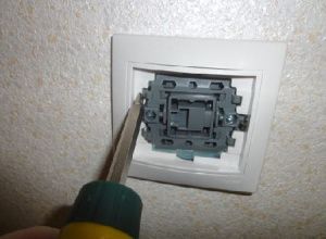 Демонтаж выключателей